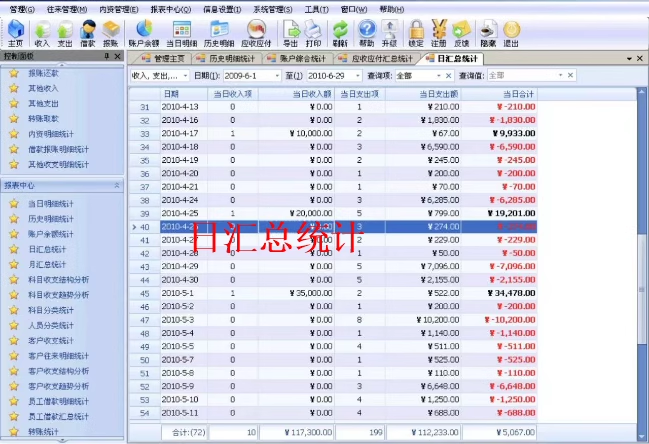 財務記賬軟件V4.32收入支出應收應付借款還款出納管理記賬通管理(图3)